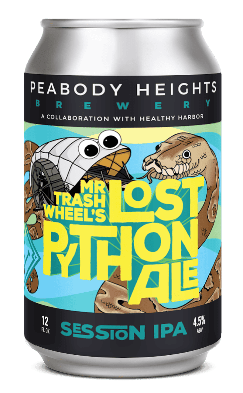 Mr. Trash Wheel’s Lost Python Ale: Session IPA - Peabody Heights Brewery